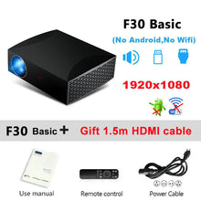 Load image into Gallery viewer, Vivicine F30 1920X1080 Full HD Projector, HDMI USB PC 1080p LED Home Multimedia Video Game Projector Proyector