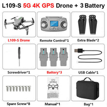 Load image into Gallery viewer, L109 Drone GPS 4K HD Camera 5G WIFI FPV Brushless Motor Foldable Selfie Drones Professional 1000m Long Distance RC Quadcopter