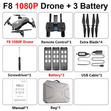 Load image into Gallery viewer, F8 drone 4k Profissional Brushless 5G WIFI Drones GPS Quadrocopter with camera Dron air selfie SD Card Anti-Shake Gimbal Drones