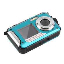 Load image into Gallery viewer, 2.7inch TFT Digital Camera Waterproof 24MP MAX 1080P Double Screen 16x Digital Zoom Camcorder HD268 Underwater Camera