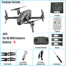 Load image into Gallery viewer, Professional GPS Drone 4K HD 5G Wifi FPV Camera Quadcopter Foldable Arm Brushless Motor Helicopter Toys Optical Dual Camera Dron