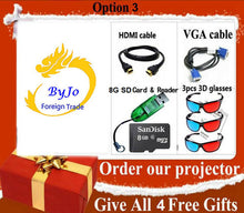 Load image into Gallery viewer, Poner Saund LED96 wifi led projector 3D android wifi hd BT96 proyector 1080p HDMI Video Multi screen theater Home theater system