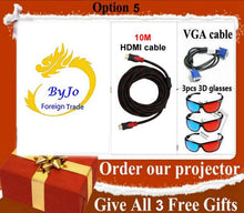 Load image into Gallery viewer, Poner Saund LED96 wifi led projector 3D android wifi hd BT96 proyector 1080p HDMI Video Multi screen theater Home theater system