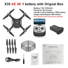 Load image into Gallery viewer, HGIYI X35 GPS Drone 4K HD Camera RC Quadcopter Drones Profissional Gimbal Stabilizer 5G WiFi FPV Brushless Motor 30mins Flight