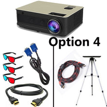 Load image into Gallery viewer, Poner Saund M5 WIFI LCD Projector 5500 Lumen Full HD Android 6.0 Double HIFI speakers Add 10m HDMI Tripod 3D Proyector M5W
