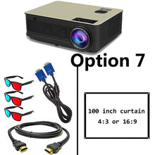 Load image into Gallery viewer, Poner Saund M5 WIFI LCD Projector 5500 Lumen Full HD Android 6.0 Double HIFI speakers Add 10m HDMI Tripod 3D Proyector M5W