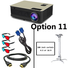 Load image into Gallery viewer, Poner Saund M5 WIFI LCD Projector 5500 Lumen Full HD Android 6.0 Double HIFI speakers Add 10m HDMI Tripod 3D Proyector M5W