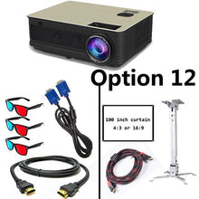 Load image into Gallery viewer, Poner Saund M5 WIFI LCD Projector 5500 Lumen Full HD Android 6.0 Double HIFI speakers Add 10m HDMI Tripod 3D Proyector M5W