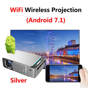 T6 3500 Lumens HD Portable LED Projector 1280*720 Native Resolution 720P HD Video Projector USB VGA HDMI Beamer for Home Cinema