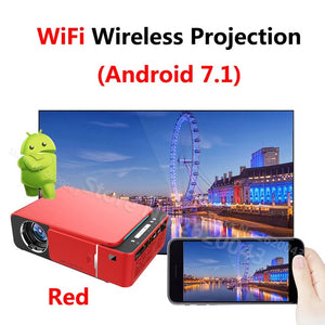 T6 3500 Lumens HD Portable LED Projector 1280*720 Native Resolution 720P HD Video Projector USB VGA HDMI Beamer for Home Cinema