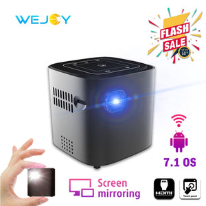 Wejoy Android DL-S12 Mini LED Touch Projector DLP Beamer Presentation Data Show Portable Celular Projetor Full HD мультикубик