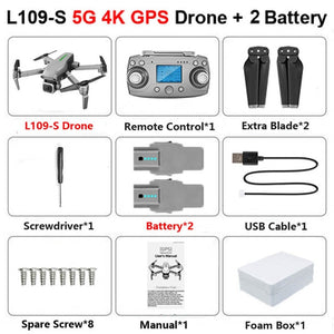 L109 Drone GPS 4K HD Camera 5G WIFI FPV Brushless Motor Foldable Selfie Drones Professional 1000m Long Distance RC Quadcopter