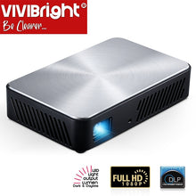 Load image into Gallery viewer, VIVIBRIGHT Full HD Projector J10, 1920x1080P, Android, WIFI, HD in. 6000mAH Battery,Portable MINI Projector.1080P Home Theater
