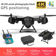 Load image into Gallery viewer, HD 5G WIFI FPV GPS Drone KY601G 4k Drone Camera Minutes RC  Quadcopter Remote Control Distance 2km Camera Drone 4K 30&#39;Flight
