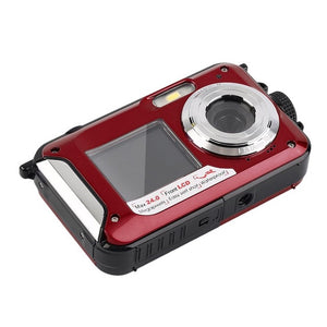 2.7inch TFT Digital Camera Waterproof 24MP MAX 1080P Double Screen 16x Digital Zoom Camcorder HD268 Underwater Camera