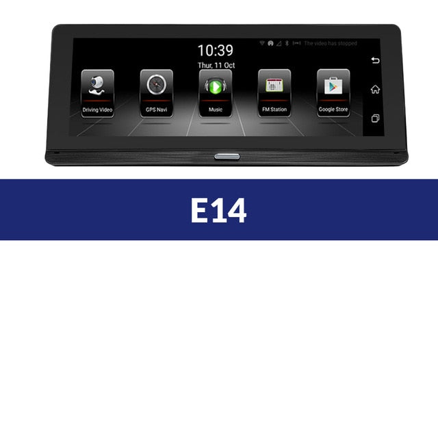 E-ACE Car DVR Camera 8 Inch Video Recorder 4G Android Full HD 1080P GPS Navigator ADAS Dash Cam Auto Registrar Dual Lens DVRs