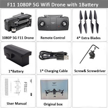 Load image into Gallery viewer, SJRC F11 GPS Drone Selfie RC with 1080P 2K HD Camera WiFi FPV 25mins Flight Time Brushless Quadcopter Foldable Arm Dron Vs CG033
