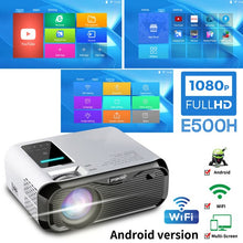 Load image into Gallery viewer, New UNIC E500 150 Inch 1280x720P 6000 Lumens LCD Projector 1080P Full HD HDMI WIFI Home Theater Android Proyector LED PK CP600
