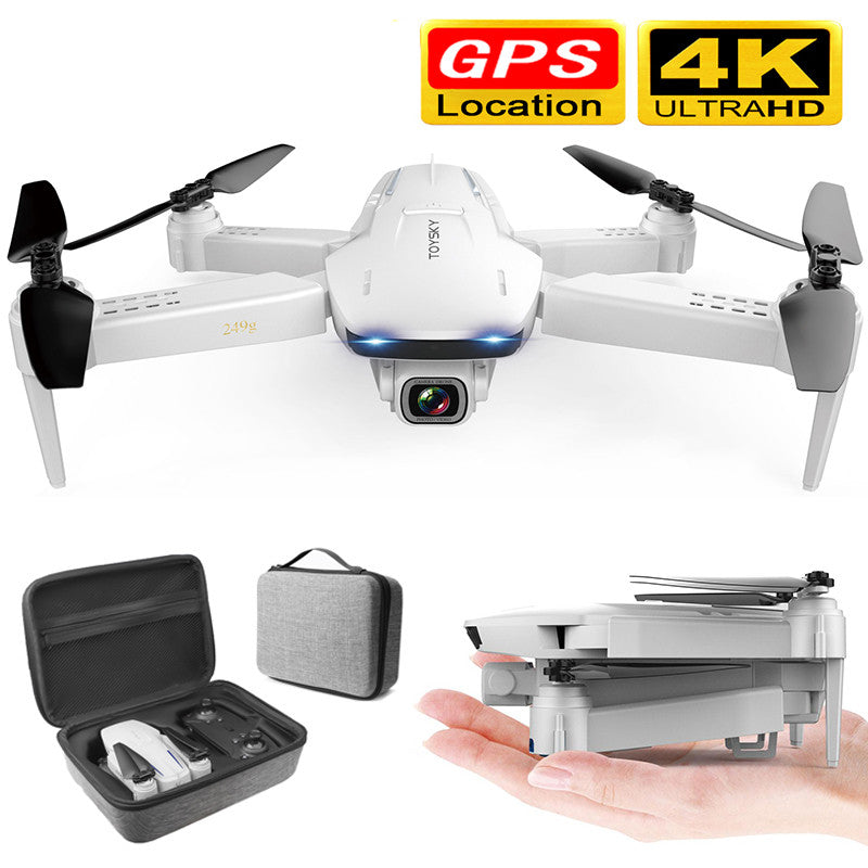 New GPS Foldable Drone with Dual Camera 4K HD 1600W Plxels 50 Times Zoom 5G WiFi FPV Optical Flow RC Quadcopter Helicopter