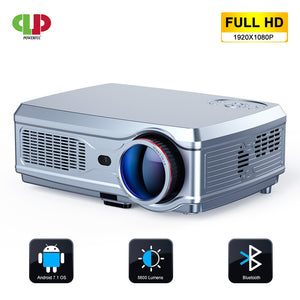 POWERFUL Full HD Projector 1920*1080P LED proyector Android 7.1(2G+16G) with Wifi Bluetooth AC3 support 4K Home Cinema Beamer