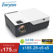 Load image into Gallery viewer, Everycom M18 Native 1920X1080 Real Full HD Projector Home Multimedia Video Game Projector Beamer (Optional Android WiFi AC3)
