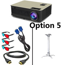 Load image into Gallery viewer, Poner Saund M5 WIFI LCD Projector 5500 Lumen Full HD Android 6.0 Double HIFI speakers Add 10m HDMI Tripod 3D Proyector M5W
