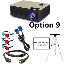 Load image into Gallery viewer, Poner Saund M5 WIFI LCD Projector 5500 Lumen Full HD Android 6.0 Double HIFI speakers Add 10m HDMI Tripod 3D Proyector M5W
