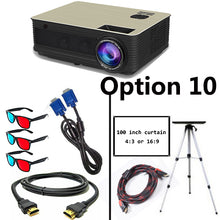 Load image into Gallery viewer, Poner Saund M5 WIFI LCD Projector 5500 Lumen Full HD Android 6.0 Double HIFI speakers Add 10m HDMI Tripod 3D Proyector M5W
