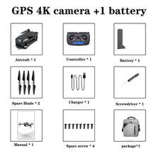 Load image into Gallery viewer, XIL GPS Drone HD 4K Camera  5G WiFi Two Axis Gimbal Brushless Motor Folding Quadcopter 50 Times Zoom Flight 25-28 Minutes
