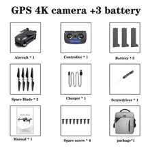 Load image into Gallery viewer, XIL GPS Drone HD 4K Camera  5G WiFi Two Axis Gimbal Brushless Motor Folding Quadcopter 50 Times Zoom Flight 25-28 Minutes
