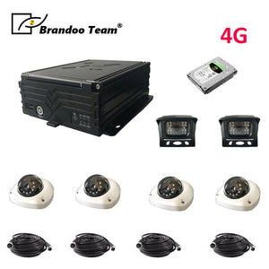 Auto Recorder with Cameras 4-channel Vehicle Recorder Car DVRs GPS DVR 4 Camera Car Recorder