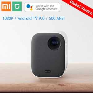 Global Version Xiaomi Mijia Projector Full HD 1080P 500 ANSI Lumens 16GB Storage Android TV 9.0 LED Home Theater Bluetooth WiFi