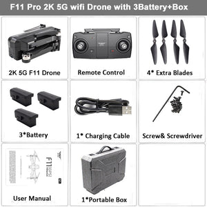 SJRC F11 GPS Drone Selfie RC with 1080P 2K HD Camera WiFi FPV 25mins Flight Time Brushless Quadcopter Foldable Arm Dron Vs CG033