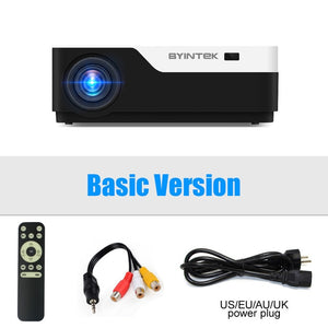 BYINTEKK11 Smart Android projector, 1920x1080 resolution, FULL HD 1080P support 4K,LED long life beamer,for Home Theater Cinema