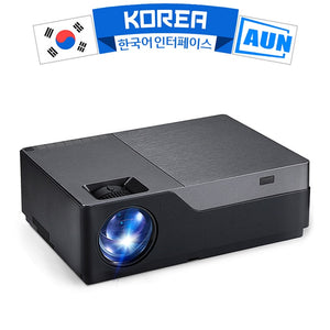 AUN Full HD 1080P Projector M18UP, 5500 Lumens,  Android 8.0 WIFI Bluetooth Video Beamer for 4K Home Cinema (Optional M18 AC3)