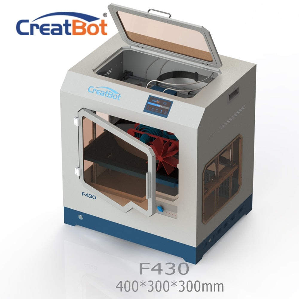 CreatBot PEEK 3D Printer F430 400*300*300MM dual extruder 1.75mm PLA ABS large printing size All Closed Chamber